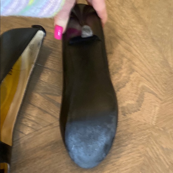 Michael Kors Black Peep-Toe Heels - Picture 6 of 9